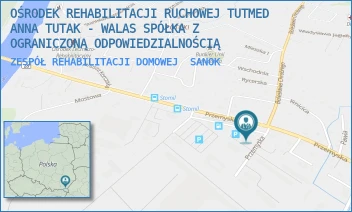 ZESPÓŁ REHABILITACJI DOMOWEJ - OŚRODEK REHABILITACJI RUCHOWEJ TUTMED ANNA TUTAK - WALAS SPÓŁKA Z OGRANICZONĄ ODPOWIEDZIALNOŚCIĄ - UL. PRZEMYSKA 24,  SANOK