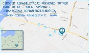 OŚRODEK DZIENNY REHABILITACJI - OŚRODEK REHABILITACJI RUCHOWEJ TUTMED ANNA TUTAK - WALAS SPÓŁKA Z OGRANICZONĄ ODPOWIEDZIALNOŚCIĄ - UL. PRZEMYSKA 24,  SANOK