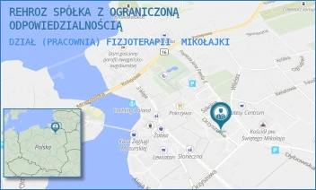 DZIAŁ (PRACOWNIA) FIZJOTERAPII - REHROZ SPÓŁKA Z OGRANICZONĄ ODPOWIEDZIALNOŚCIĄ - SZKOLNA 2,  MIKOŁAJKI