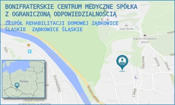 ZESPÓŁ REHABILITACJI DOMOWEJ ZĄBKOWICE ŚLĄSKIE - BONIFRATERSKIE CENTRUM MEDYCZNE SPÓŁKA Z OGRANICZONĄ ODPOWIEDZIALNOŚCIĄ - UL. 1 MAJA 9,  ZĄBKOWICE ŚLĄSKIE