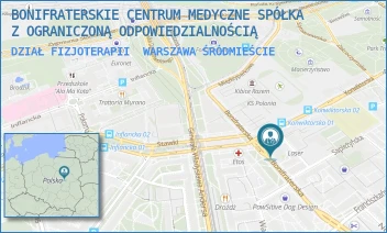 DZIAŁ FIZJOTERAPII - BONIFRATERSKIE CENTRUM MEDYCZNE SPÓŁKA Z OGRANICZONĄ ODPOWIEDZIALNOŚCIĄ - BONIFRATERSKA 12,  WARSZAWA ŚRÓDMIEŚCIE
