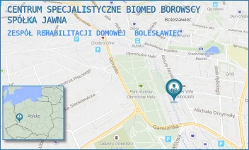 ZESPÓŁ REHABILITACJI DOMOWEJ - CENTRUM SPECJALISTYCZNE BIOMED BOROWSCY SPÓŁKA JAWNA - UL. KOMUNY PARYSKIEJ 14,  BOLESŁAWIEC