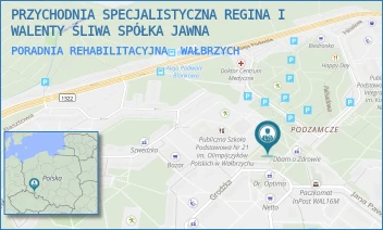 PORADNIA REHABILITACYJNA - PRZYCHODNIA SPECJALISTYCZNA REGINA I WALENTY ŚLIWA SPÓŁKA JAWNA - UL. GRODZKA 73,  WAŁBRZYCH