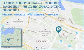 OŚRODEK REHABILITACJI DZIENNEJ - CENTRUM NEUROPSYCHIATRII "NEUROMED" SAMODZIELNY PUBLICZNY ZAKŁAD OPIEKI ZDROWOTNEJ - UL. BIAŁOWIESKA 74A,  WROCŁAW