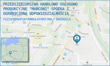 FIZJOTERAPIA AMBULATORYJNA - PRZEDSIĘBIORSTWO HANDLOWO USŁUGOWO PRODUKCYJNE "MARCONI" SPÓŁKA Z OGRANICZONĄ ODPOWIEDZIALNOŚCIĄ - UL. RZEŹNICZA 13,  ŚWIDNICA