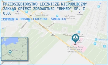 PORADNIA REHABILITACYJNA - PRZEDSIĘBIORSTWO LECZNICZE NIEPUBLICZNY ZAKŁAD OPIEKI ZDROWOTNEJ "BHMED" SP. Z O.O. - UL. STRZELIŃSKA 6A,  ŚWIDNICA