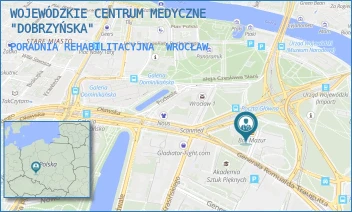 PORADNIA REHABILITACYJNA - WOJEWÓDZKIE CENTRUM MEDYCZNE "DOBRZYŃSKA" - UL. DOBRZYŃSKA 21/23,  WROCŁAW