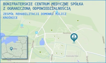 ZESPÓŁ REHABILITACJI DOMOWEJ MILICZ - BONIFRATERSKIE CENTRUM MEDYCZNE SPÓŁKA Z OGRANICZONĄ ODPOWIEDZIALNOŚCIĄ - SANATORYJNA 9,  KROŚNICE