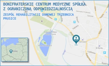 ZESPÓŁ REHABILITACJI DOMOWEJ TRZEBNICA - BONIFRATERSKIE CENTRUM MEDYCZNE SPÓŁKA Z OGRANICZONĄ ODPOWIEDZIALNOŚCIĄ - ŻMIGRODZKA 22,  PRUSICE