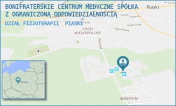 DZIAŁ FIZJOTERAPII - BONIFRATERSKIE CENTRUM MEDYCZNE SPÓŁKA Z OGRANICZONĄ ODPOWIEDZIALNOŚCIĄ - OS. MARYSIN 1,  PIASKI