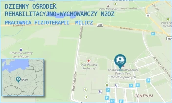 PRACOWNIA FIZJOTERAPII - DZIENNY OŚRODEK REHABILITACYJNO-WYCHOWAWCZY NZOZ - UL. MIKOŁAJA KOPERNIKA 20,  MILICZ
