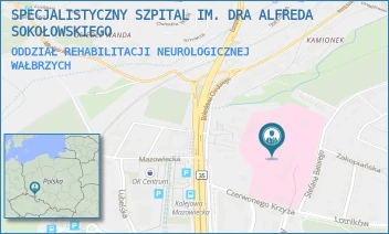 ODDZIAŁ REHABILITACJI NEUROLOGICZNEJ - SPECJALISTYCZNY SZPITAL IM. DRA ALFREDA SOKOŁOWSKIEGO - UL. BATOREGO 4,  WAŁBRZYCH