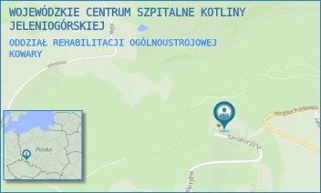 ODDZIAŁ REHABILITACJI OGÓLNOUSTROJOWEJ - WOJEWÓDZKIE CENTRUM SZPITALNE KOTLINY JELENIOGÓRSKIEJ - UL. SANATORYJNA 27,  KOWARY