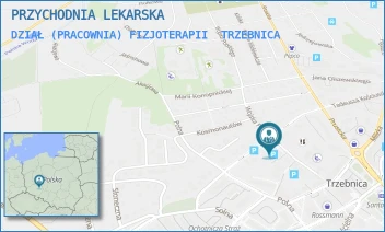DZIAŁ (PRACOWNIA) FIZJOTERAPII - PRZYCHODNIA LEKARSKA - UL. TADEUSZA KOŚCIUSZKI 10,  TRZEBNICA