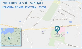 PORADNIA REHABILITACYJNA - POWIATOWY ZESPÓŁ SZPITALI - UL. OLEŚNICKA 25,  SYCÓW