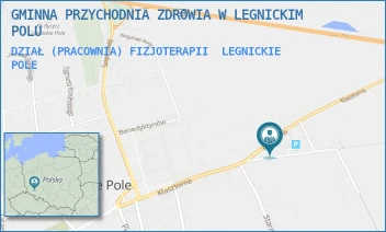DZIAŁ (PRACOWNIA) FIZJOTERAPII - GMINNA PRZYCHODNIA ZDROWIA W LEGNICKIM POLU - UL. KLASZTORNA 20,  LEGNICKIE POLE