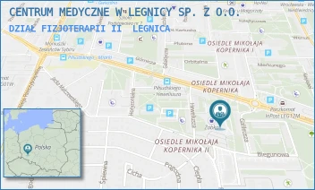 DZIAŁ FIZJOTERAPII II - CENTRUM MEDYCZNE W LEGNICY SP. Z O.O. - HEWELIUSZA 7/M,  LEGNICA