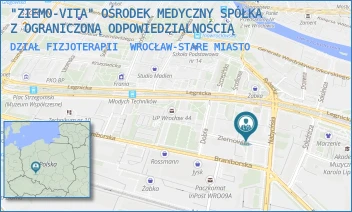 DZIAŁ FIZJOTERAPII - "ZIEMO-VITA" OŚRODEK MEDYCZNY SPÓŁKA Z OGRANICZONĄ ODPOWIEDZIALNOŚCIĄ - UL. ZIEMOWITA 1-9,  WROCŁAW-STARE MIASTO