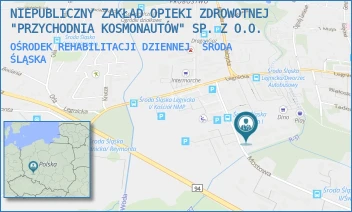 OŚRODEK REHABILITACJI DZIENNEJ - NIEPUBLICZNY ZAKŁAD OPIEKI ZDROWOTNEJ "PRZYCHODNIA KOSMONAUTÓW" SP. Z O.O. - UL. MOSTOWA 19,  ŚRODA ŚLĄSKA