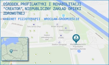 GABINET FIZJOTERAPII - OŚRODEK PROFILAKTYKI I REHABILITACJI "CREATOR" NIEPUBLICZNY ZAKŁAD OPIEKI ZDROWOTNEJ - UL. ALEJA PADEREWSKIEGO 35,  WROCŁAW-ŚRÓDMIEŚCIE