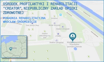 PORADNIA REHABILITACYJNA - OŚRODEK PROFILAKTYKI I REHABILITACJI "CREATOR" NIEPUBLICZNY ZAKŁAD OPIEKI ZDROWOTNEJ - UL. ALEJA PADEREWSKIEGO 35,  WROCŁAW-ŚRÓDMIEŚCIE