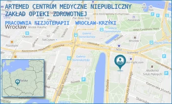 PRACOWNIA FIZJOTERAPII - ARTEMED CENTRUM MEDYCZNE NIEPUBLICZNY ZAKŁAD OPIEKI ZDROWOTNEJ - UL. ZYGMUNTA KRASIŃSKIEGO 29,  WROCŁAW-KRZYKI
