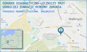 PORADNIA REHABILITACYJNA - OŚRODEK DIAGNOSTYCZNO-LECZNICZY PRZY GÓRNICZEJ FUNDACJI OCHRONY ZDROWIA - UL. MATEJKI 5A,  WAŁBRZYCH