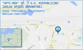 DZIAŁ (PRACOWNIA) FIZJOTERAPII - "OPTI-MED" SP. Z O.O. NIEPUBLICZNY ZAKŁAD OPIEKI ZDROWOTNEJ - UL. FABRYCZNA 10,  WROCŁAW-FABRYCZNA