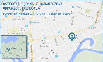 PORADNIA REHABILITACYJNA - OSTEOCYT SPÓŁKA Z OGRANICZONĄ ODPOWIEDZIALNOŚCIĄ - UL. HENRYKA JORDANA 6,  JELENIA GÓRA