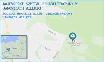 ODDZIAŁ REHABILITACYJNY OGÓLNOUSTROJOWY - WOJEWÓDZKI SZPITAL REHABILITACYJNY W JANOWICACH WIELKICH - UL. SUDECKA 15,  JANOWICE WIELKIE