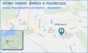 DZIAŁ(PRACOWNIA)FIZJOTERAPII - GMINNY OŚRODEK ZDROWIA W MIŁKOWICACH - UL. DZIAŁKOWA 2A,  MIŁKOWICE