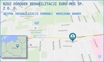 ZESPÓŁ REHABILITACJI DOMOWEJ - NZOZ OŚRODEK REHABILITACJI EURO-MED SP. Z O. O. - ŻEGAŃSKA 48,  WARSZAWA WAWER