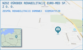 ZESPÓŁ REHABILITACJI DOMOWEJ - N.Z.O.Z.OŚRODEK REHABILITACJI EURO-MED SP.Z O.O. - WALENTEGO LEWANDOWSKIEGO 21,  SIEMIATYCZE