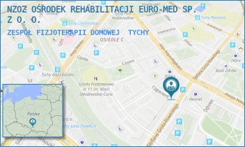 ZESPÓŁ FIZJOTERAPII DOMOWEJ - N.Z.O.Z.OŚRODEK REHABILITACJI EURO-MED SP.Z O.O. - UL. STEFANA GROTA-ROWECKIEGO 42,  TYCHY