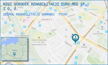 ZESPÓŁ REHABILITACJI DOMOWEJ - N.Z.O.Z.OŚRODEK REHABILITACJI EURO-MED SP.Z O.O. - UL. STEFANA GROTA-ROWECKIEGO 42,  TYCHY