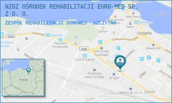 ZESPÓŁ REHABILITACJI DOMOWEJ - NZOZ OŚRODEK REHABILITACJI EURO-MED SP. Z O. O. - BOLESŁAWA CHROBREGO 10,  SZCZYTNO