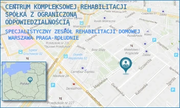 SPECJALISTYCZNY ZESPÓŁ REHABILITACJI DOMOWEJ - CENTRUM KOMPLEKSOWEJ REHABILITACJI SPÓŁKA Z OGRANICZONĄ ODPOWIEDZIALNOŚCIĄ - MAJDAŃSKA 12,  WARSZAWA PRAGA-POŁUDNIE