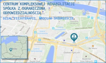 DZIAŁ FIZJOTERAPII - CENTRUM KOMPLEKSOWEJ REHABILITACJI SPÓŁKA Z OGRANICZONĄ ODPOWIEDZIALNOŚCIĄ - UL. KRASIŃSKIEGO 29/31,  WROCŁAW-ŚRÓDMIEŚCIE