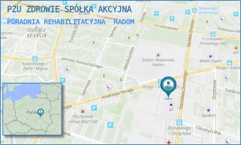 PORADNIA REHABILITACYJNA - PZU ZDROWIE SPÓŁKA AKCYJNA - ANDRZEJA STRUGA 60/ACM,  RADOM