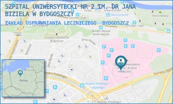 ZAKŁAD USPRAWNIANIA LECZNICZEGO - SZPITAL UNIWERSYTECKI NR 2 IM. DR JANA BIZIELA W BYDGOSZCZY - UJEJSKIEGO 75,  BYDGOSZCZ