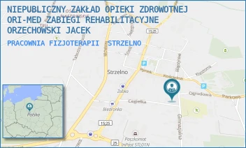 PRACOWNIA FIZJOTERAPII - NIEPUBLICZNY ZAKŁAD OPIEKI ZDROWOTNEJ ORI-MED ZABIEGI REHABILITACYJNE ORZECHOWSKI JACEK - GIMNAZJALNA 8,  STRZELNO