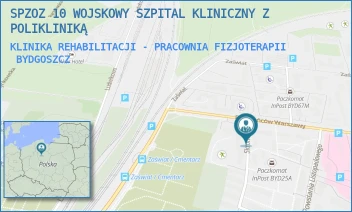 KLINIKA REHABILITACJI - PRACOWNIA FIZJOTERAPII - SPZOZ 10 WOJSKOWY SZPITAL KLINICZNY Z POLIKLINIKĄ - POWSTAŃCÓW WARSZAWY 5,  BYDGOSZCZ