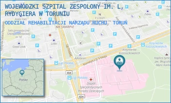 ODDZIAŁ REHABILITACJI NARZĄDU RUCHU - WOJEWÓDZKI SZPITAL ZESPOLONY IM. L. RYDYGIERA W TORUNIU - KONSTYTUCJI 3 MAJA 42/-,  TORUŃ