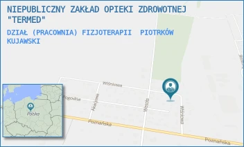 DZIAŁ (PRACOWNIA) FIZJOTERAPII - NIEPUBLICZNY ZAKŁAD OPIEKI ZDROWOTNEJ "TERMED" - WIŚNIOWA 11A,  PIOTRKÓW KUJAWSKI
