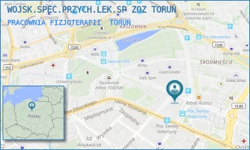 PRACOWNIA FIZJOTERAPII - WOJSK.SPEC.PRZYCH.LEK.SP ZOZ TORUŃ - GEN. JANA HENRYKA DĄBROWSKIEGO 1,  TORUŃ