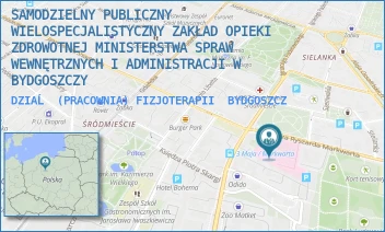 DZIAĹ (PRACOWNIA) FIZJOTERAPII - SAMODZIELNY PUBLICZNY WIELOSPECJALISTYCZNY ZAKŁAD OPIEKI ZDROWOTNEJ MINISTERSTWA SPRAW WEWNĘTRZNYCH I ADMINISTRACJI W BYDGOSZCZY - MARKWARTA 4-6,  BYDGOSZCZ
