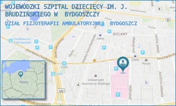 DZIAŁ FIZJOTERAPII AMBULATORYJNEJ - WOJEWÓDZKI SZPITAL DZIECIĘCY IM. J. BRUDZIŃSKIEGO W  BYDGOSZCZY - CHODKIEWICZA 44,  BYDGOSZCZ