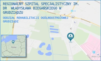 ODDZIAŁ REHABILITACJI OGÓLNOUSTROJOWEJ - REGIONALNY SZPITAL SPECJALISTYCZNY IM. DR  WŁADYSŁAWA BIEGAŃSKIEGO W GRUDZIĄDZU - RYDYGIERA 15/17,  GRUDZIĄDZ