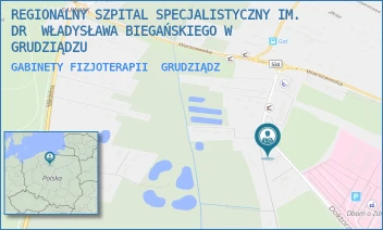 GABINETY FIZJOTERAPII - REGIONALNY SZPITAL SPECJALISTYCZNY IM. DR  WŁADYSŁAWA BIEGAŃSKIEGO W GRUDZIĄDZU - RYDYGIERA 15/17,  GRUDZIĄDZ