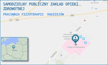 PRACOWNIA FIZJOTERAPII - SAMODZIELNY PUBLICZNY ZAKŁAD OPIEKI ZDROWOTNEJ - SZPITALNA 3,  RADZIEJÓW